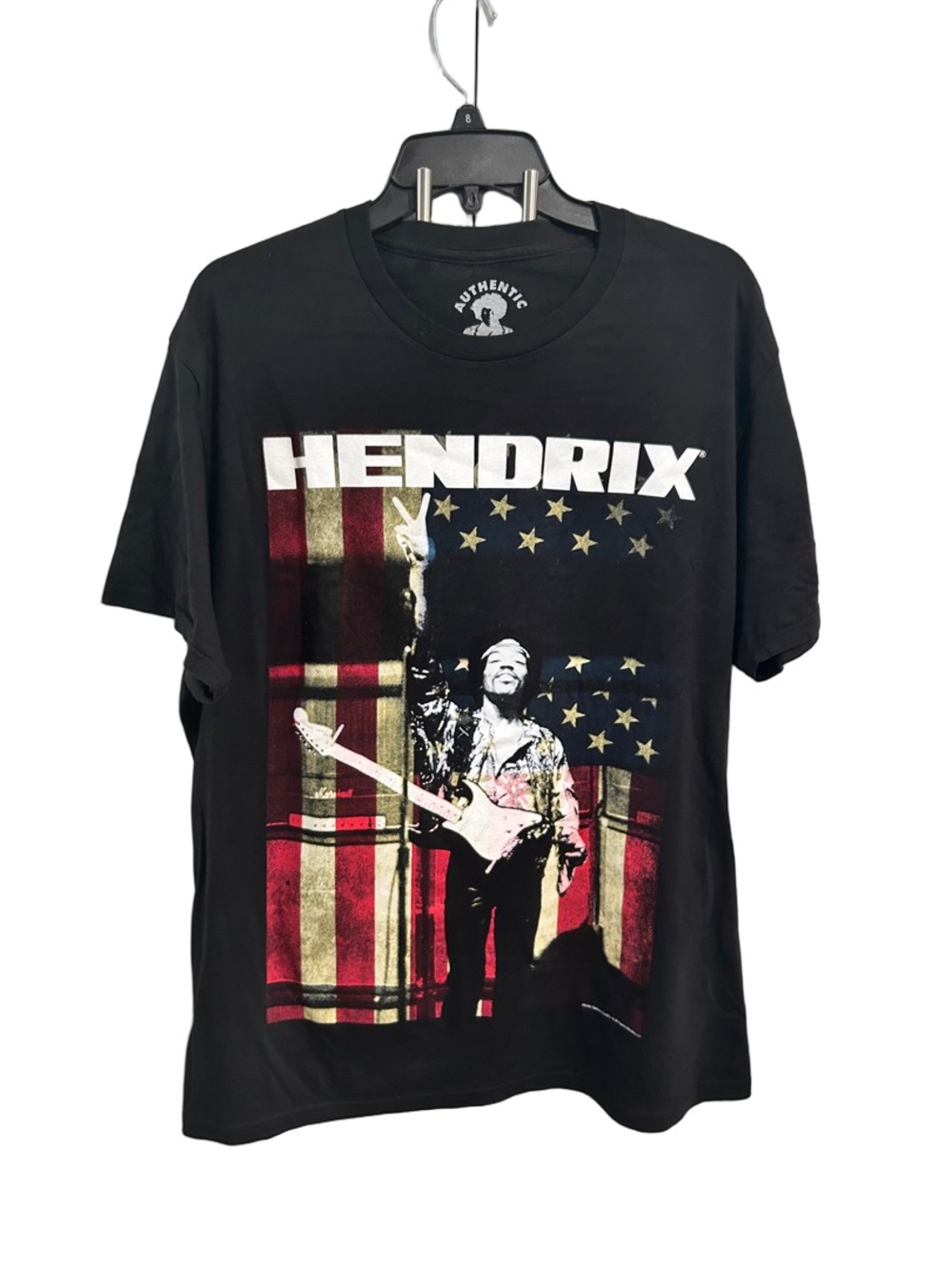 Hendrix Black Graphic Short Sleeve Tee - Jimi Hendrix